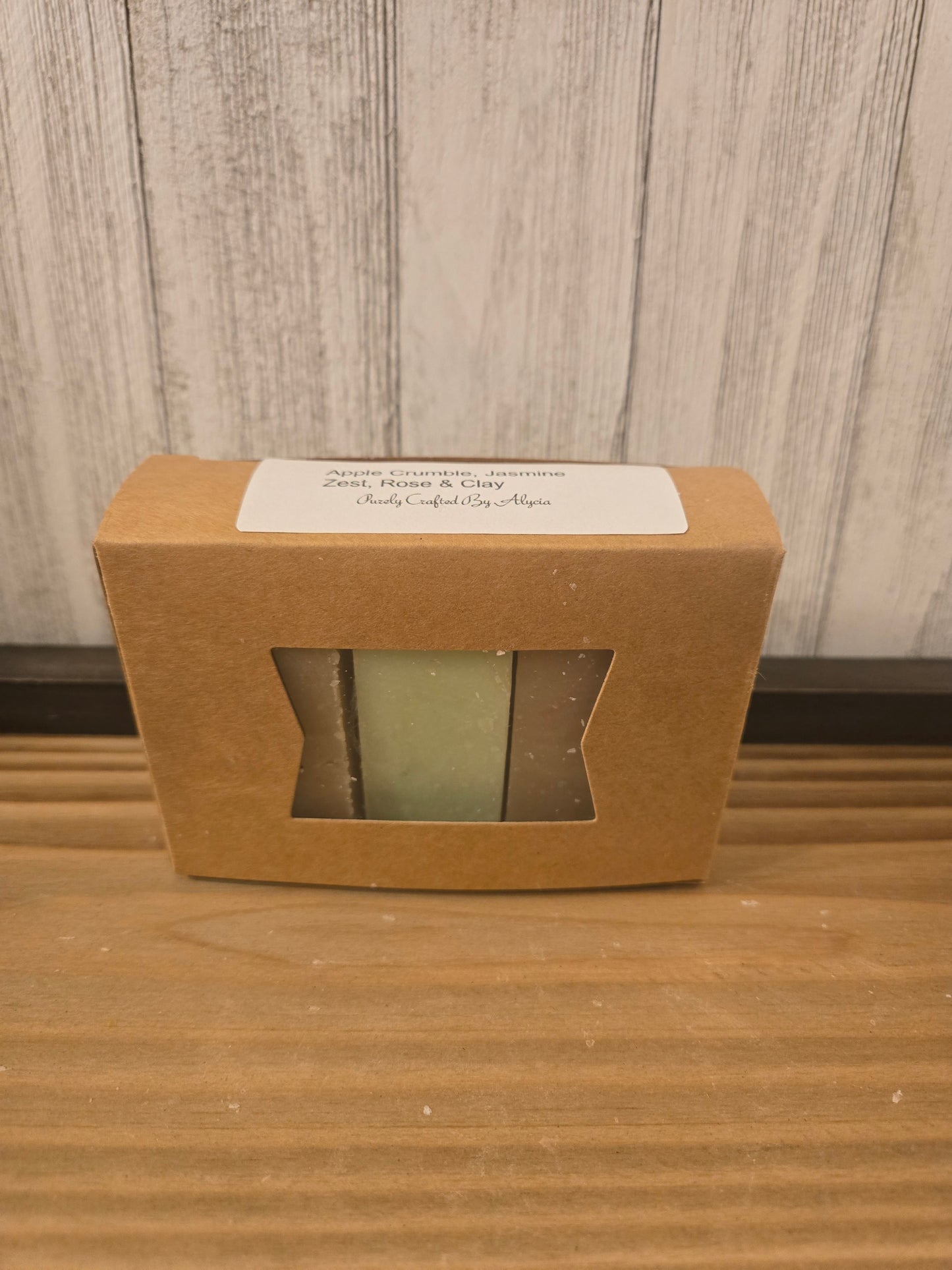 Apple Crumble, Jasmine Zest, Rose & Clay Sample Box