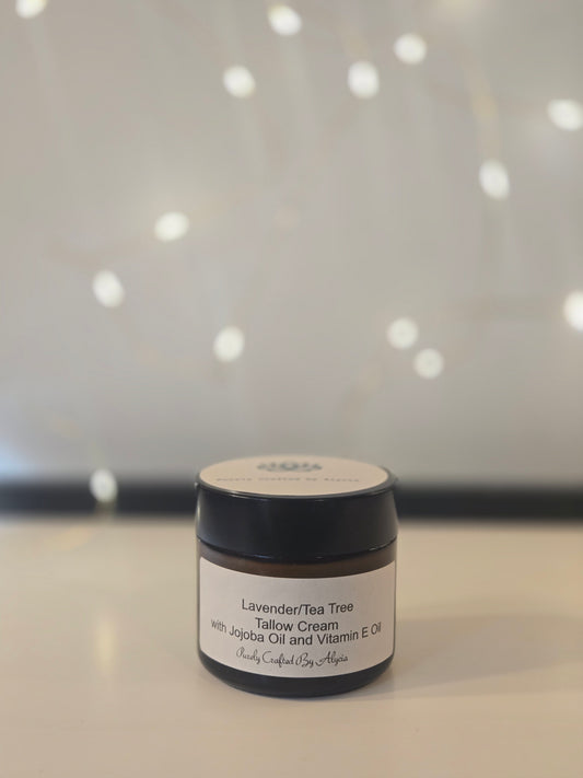 Whipped Tallow Cream (Lavender Tea Tree) 2 oz jar