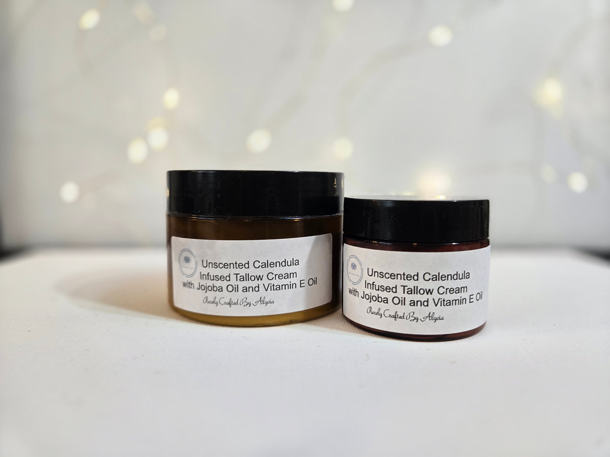 Whipped Calendula-Infused Tallow Cream